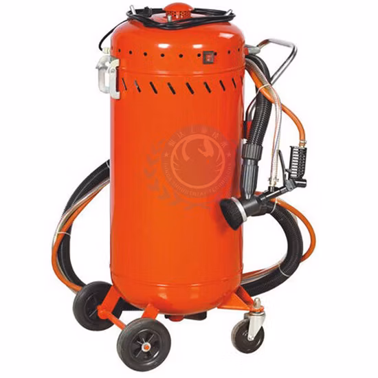 28 Gallon Abrasive Sand Blasting Pot Portable Tank Vacum Recycler