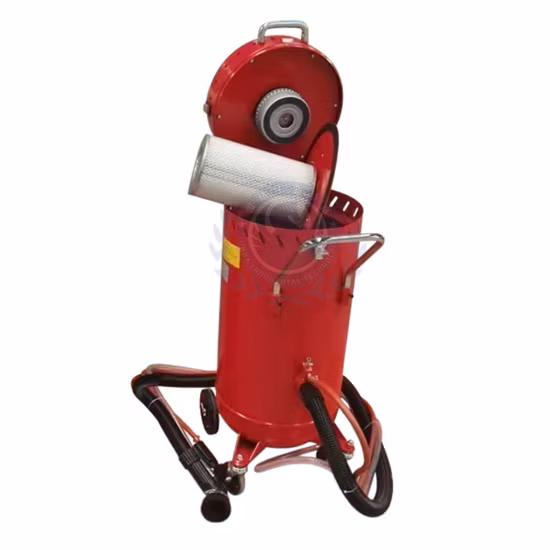 28 Gallon Abrasive Sand Blasting Pot Portable Tank Vacum Recycler