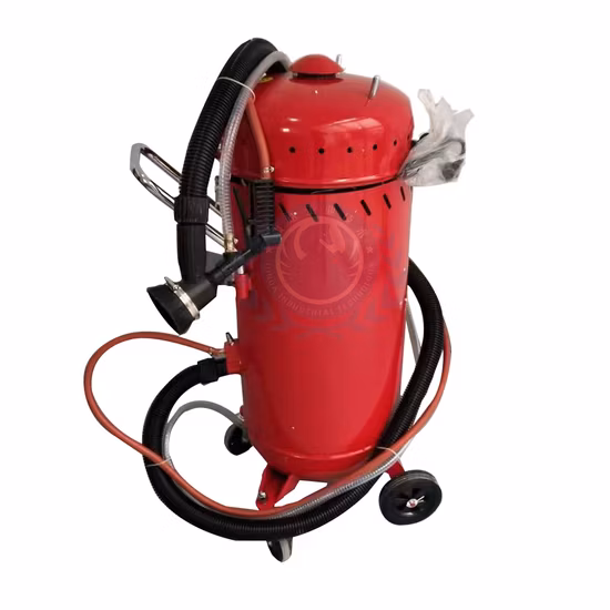 28 Gallon Abrasive Sand Blasting Pot Portable Tank Vacum Recycler