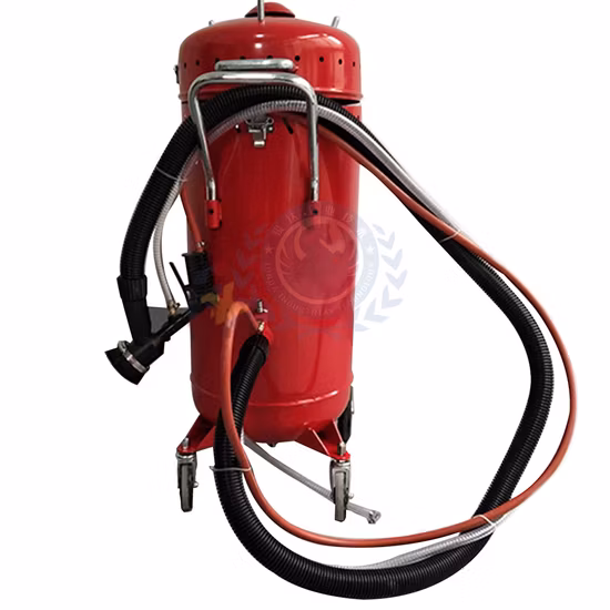 28 Gallon Abrasive Sand Blasting Pot Portable Tank Vacum Recycler